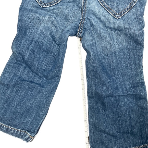 Mini Boden Kids Jeans Size 2 ❤️ hearts on the knees & bottom Elastic waistband - Picture 6 of 7